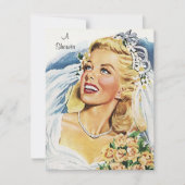 ヴィンテージのブライダルシャワーの発表の招待状 招待状 (正面)