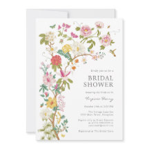 ヴィンテージのブライダルシャワー招待