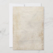 ヴィンテージのブラウンのオークの木の結婚式招待状 招待状 (裏面)