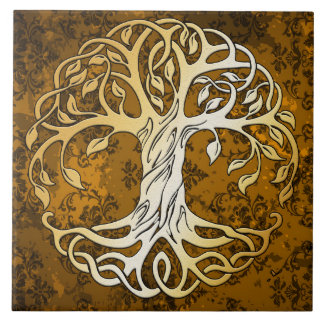 ヴィンテージのブラウンの中世魔力の儀式の提供 タイル