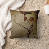 ヴィンテージのブラウンの葉の根の装飾用クッション クッション (ブランケット)