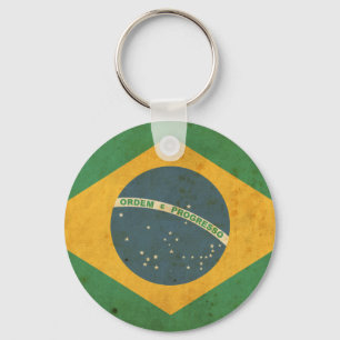 ヴィンテージのブラジルの旗 キーホルダー