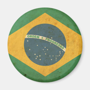 ヴィンテージのブラジルの旗 マグネット
