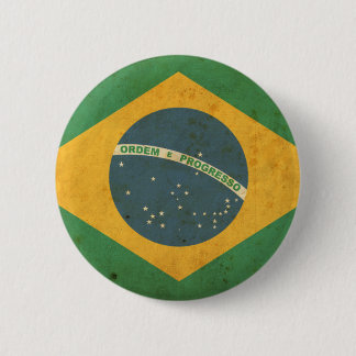 ヴィンテージのブラジルの旗 缶バッジ
