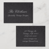 ヴィンテージのブラックリスト 名刺 (正面/裏面)