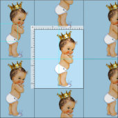 ヴィンテージのブルネットの小さい王子 ファブリック (タイル)