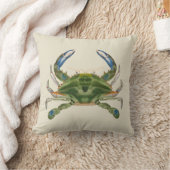 ヴィンテージのブルーカニ クッション (ブランケット)