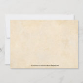 ヴィンテージのプリンセスの女の子のベビーシャワー招待状 招待状 (裏面)