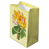 ヴィンテージのプルメリア ミディアムペーパーバッグ (裏面アングル)