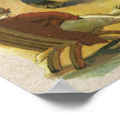 ヴィンテージのヘイ・ディドル・ディドル・ナーサリー・ライム復元 ポスター (角)