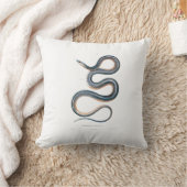 ヴィンテージのヘビのスケッチのビクトリアンなアールヌーボーのヘビ クッション (ブランケット)