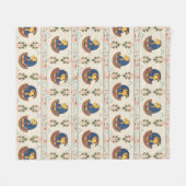 ヴィンテージのヘプトナット フリースブランケット (正面(横))