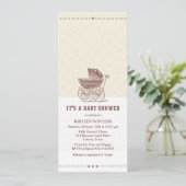 ヴィンテージのベイビーシャワー招待状 招待状 (スタンド正面)