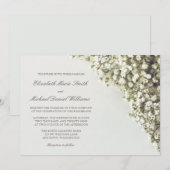 ヴィンテージのベイビーズブレス ウェディング招待状 招待状 (正面/裏面)