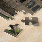 ヴィンテージのベトナム時代のuh1 Hueyの軍隊のチョッパー ジグソーパズル (側面)