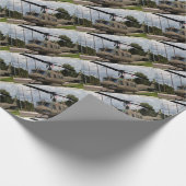 ヴィンテージのベトナム時代のuh1 Hueyの軍隊のチョッパー ラッピングペーパー (角)