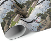 ヴィンテージのベトナム時代のuh1 Hueyの軍隊のチョッパー ラッピングペーパー (ロールコーナー)