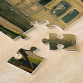 ヴィンテージのベトナム時代のuh1 Hueyの軍隊のヘリコプター ジグソーパズル (側面)