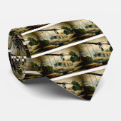 ヴィンテージのベトナム時代のuh1 Hueyの軍隊のヘリコプター ネクタイ (ロール)