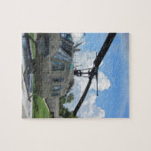 ヴィンテージのベトナムuh1 Hueyの軍隊のヘリコプター ジグソーパズル (横)