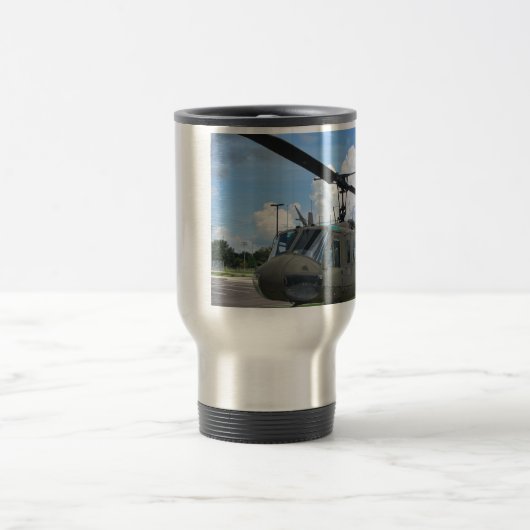 ヴィンテージのベトナムuh1 Hueyの軍隊のヘリコプター トラベルマグ (中央)