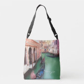 ヴィンテージのベニスの十字の遺体袋 クロスボディバッグ (裏面)