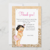 ヴィンテージのベビーのサンキューカード サンキューカード (正面)