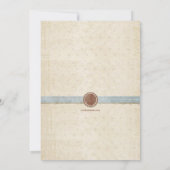 ヴィンテージのベビーの写真の誕生の発表 案内状 (裏面)