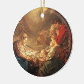 ヴィンテージのベビーの初めてのクリスマスのオーナメント セラミックオーナメント (左)