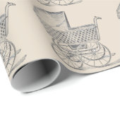 ヴィンテージのベビーの手押車 ラッピングペーパー (ロールコーナー)