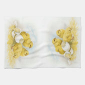 ヴィンテージのベビーの鶏 キッチンタオル (横)