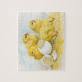 ヴィンテージのベビーの鶏 ジグソーパズル (縦)