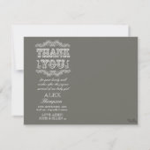 ヴィンテージのベビーは写真カード感謝していしています + 封筒 サンキューカード (裏面)