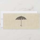 ヴィンテージのベビーシャワーのチケットの招待状III 招待状 (裏面)