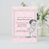 ヴィンテージのベビーシャワーの招待状 招待状 (スタンド正面)