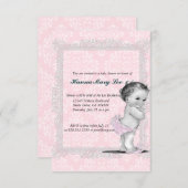 ヴィンテージのベビーシャワーの招待状 招待状 (正面/裏面)