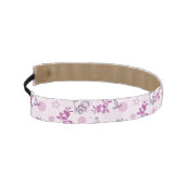 ヴィンテージのベビー動物を表示するパターン アスレチックヘッドバンド (左)