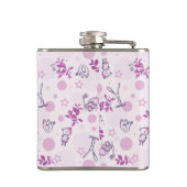 ヴィンテージのベビー動物を表示するパターン フラスク (裏面)