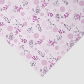 ヴィンテージのベビー動物を表示するパターン 薄葉紙 (詳細)