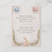 ヴィンテージのベビー水彩画用書籍、おしゃれテーマ エンクロージャーカード (正面)