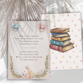 ヴィンテージのベビー水彩画用書籍、おしゃれテーマ エンクロージャーカード