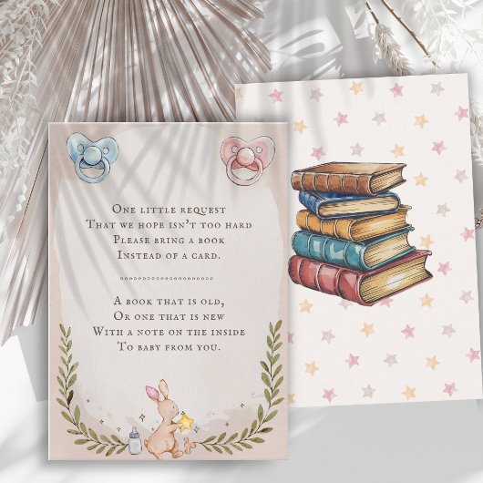 ヴィンテージのベビー水彩画用書籍、おしゃれテーマ エンクロージャーカード