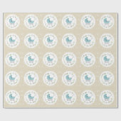 ヴィンテージのベビー ラッピングペーパー (フラット)