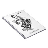 ヴィンテージのベリーダンサーの振り付け ノートブック (右側)