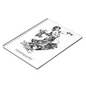 ヴィンテージのベリーダンサーの振り付け ノートブック (左側)