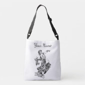 ヴィンテージのベリーダンサー クロスボディバッグ (裏面)