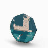 ヴィンテージのベルムのリスボンタワーのポスタースタイル フォトブロック (右)