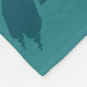 ヴィンテージのベルムのリスボンタワーのポスタースタイル フリースブランケット (角)