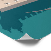 ヴィンテージのベルムのリスボンタワーのポスタースタイル ポスター (角)