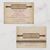 ヴィンテージのベーカリーの名刺のテンプレート 名刺 (正面/裏面)